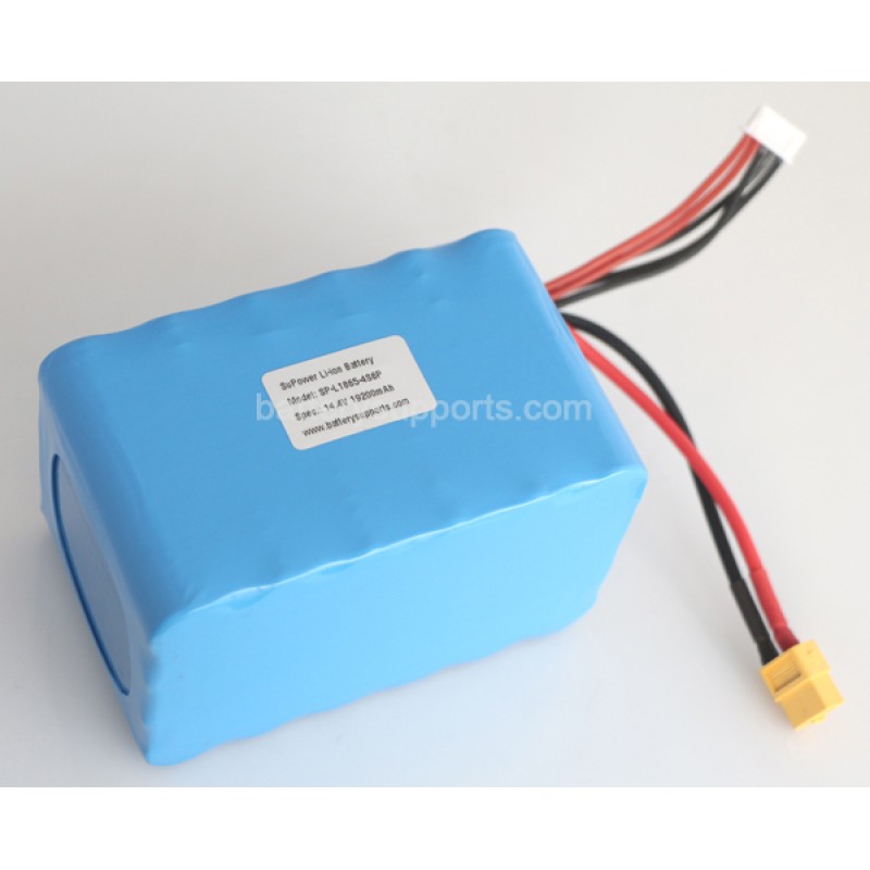 Quad 22.2V 24V 12800mAh 12.8Ah  40A 6S4P Drone Battery Pack